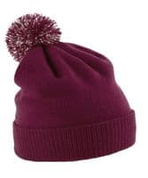 WICK GOLF CLUB POM-POM BEANIE HAT WITH EMBROIDERED LOGO